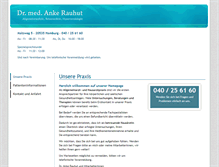 Tablet Screenshot of dr-rauhut.de